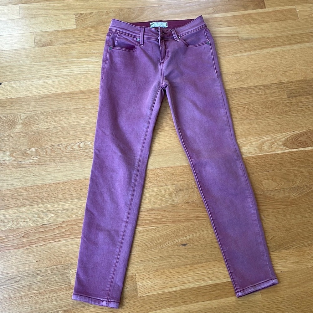Free People Pink Washed stretch jean
